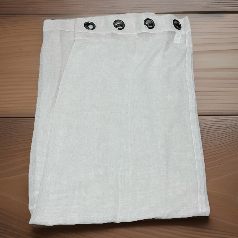 JCPenney Home Set 2 Grommet Top Semi Sheer Curtain Panels 50”x83” Ivory 2017
